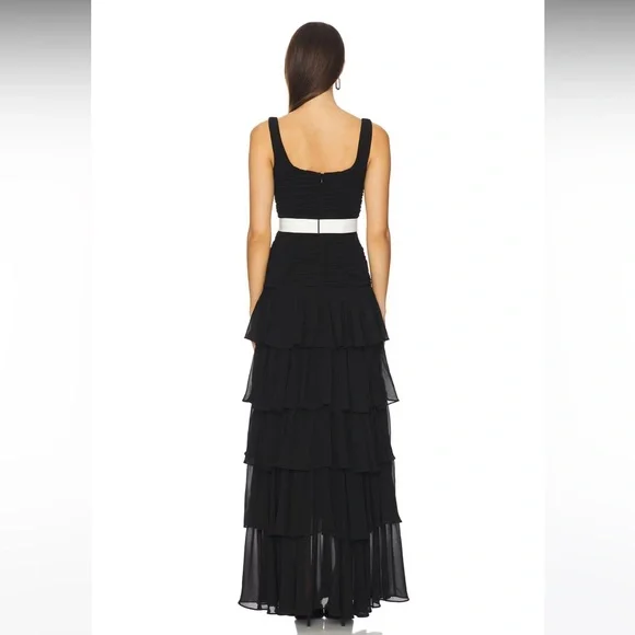 NWT! MAJORELLE Flora Gown in Black - Picture 3 of 5